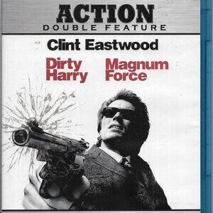Clint Eastwood Action Double Feature Dirty Harry Magnum Force Blu Ray Classics!